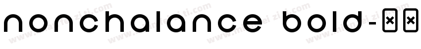 Nonchalance Bold字体转换